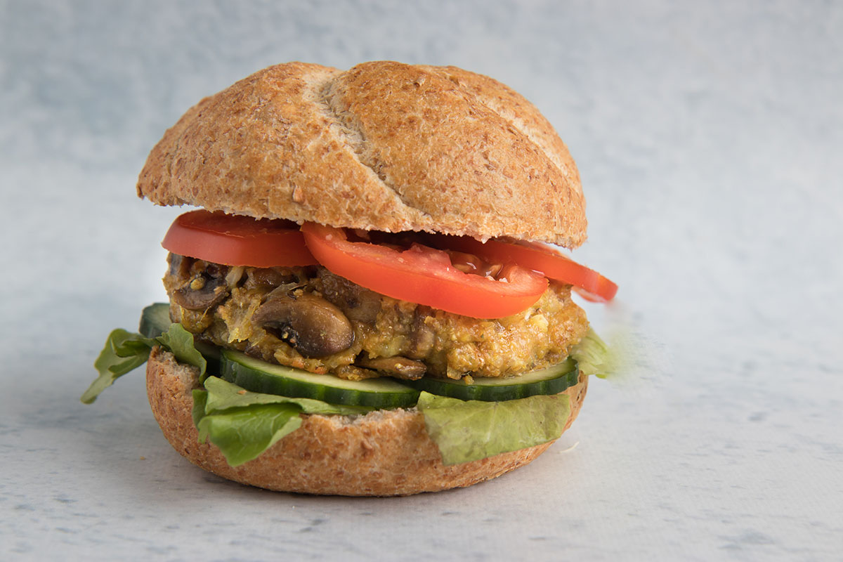 Boekoeloekoe mushroom burger