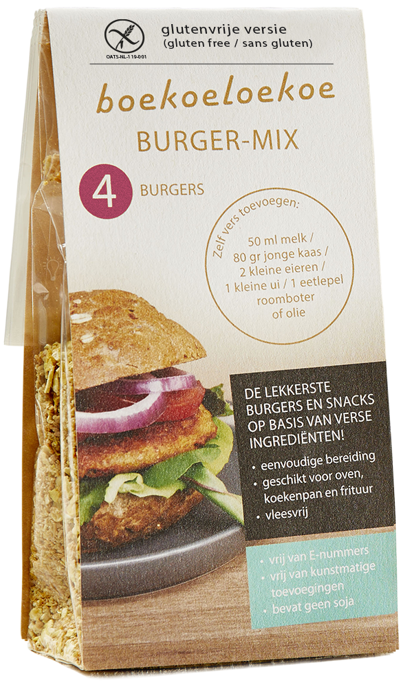 SANS GLUTEN – Mélange pour 4 burgers - De nouveau disponible au début de l'année 2026